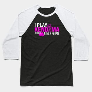 I play kendama so i don't punch people Baseball T-Shirt